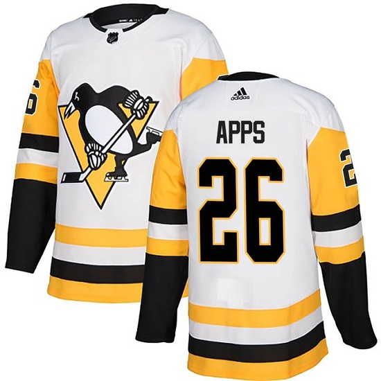 Syl Apps Pittsburgh Penguins Adidas Youth Authentic Away Jersey - White